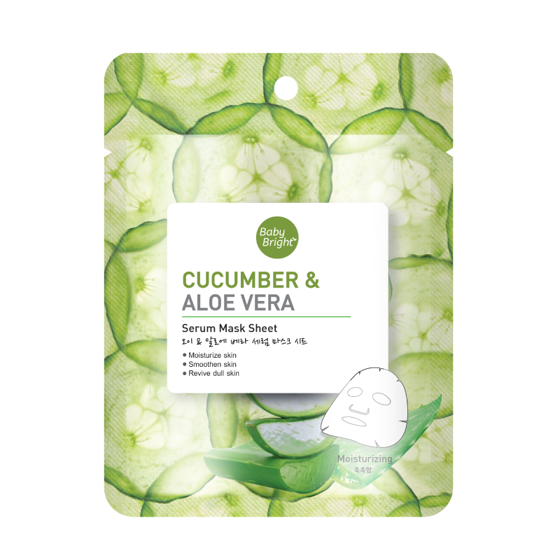 Baby Bright Cucumber & Aloe Vera Serum Sheet Mask Baby Bright Cucumber & Aloe Vera Serum Sheet Mask
